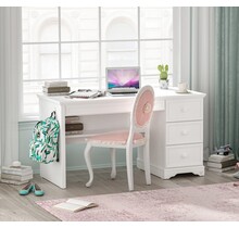 Rustic bureau wit meisjeskamer