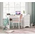 Rustic bureau wit meisjeskamer