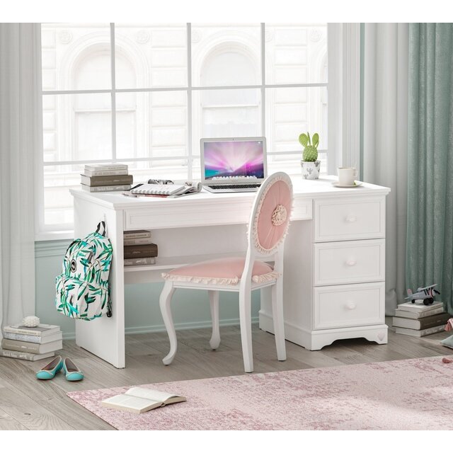 Rustic bureau wit meisjeskamer