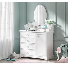 Rustic commode ladekast wit compleet meisjeskamer