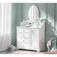 Rustic commode ladekast wit compleet meisjeskamer