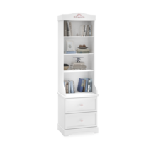 Rustic boekenkast kast wit meisjeskamer