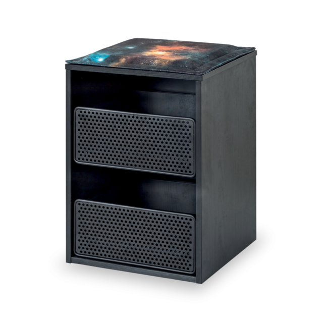 Dark nachtkastje bijzetkastje industriële tienerkamer