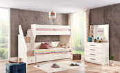Tivoli stapelbed kinderbed met opbergruimte kinderkamer 190 x 90 cm