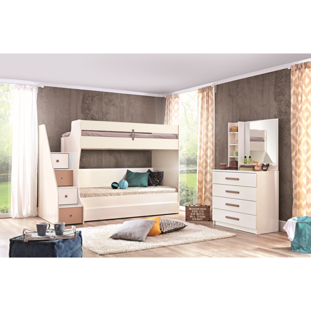 Tivoli stapelbed kinderbed met opbergruimte kinderkamer 190 x 90 cm