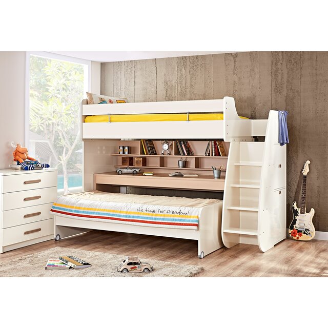 Tivoli kinderbed wit op wielen kinderkamer 190 x 90 cm