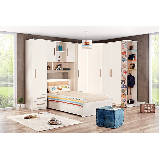 Tivoli 3-deurs kledingkast kinderkamer Tivoli 3-deurs kledingkast kinderkamer