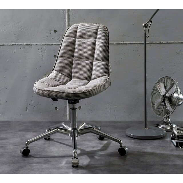 Moderne stoel bureaustoel grijs tienerkamer