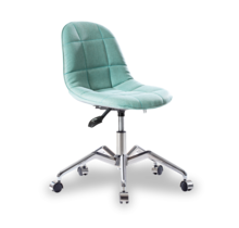 Moderne stoel bureaustoel turquoise tienerkamer