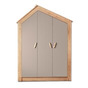 Cento 3-deurs kledingkast huisje kinderkamer Cento 3-deurs kledingkast huisje kinderkamer