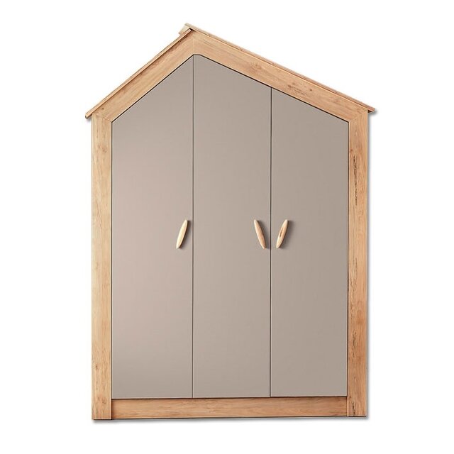 Cento 3-deurs kledingkast huisje kinderkamer Cento 3-deurs kledingkast huisje kinderkamer