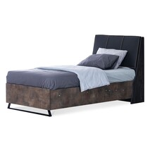Trento industrieel opbergbed tienerkamer 200 x 120 cm OP = OP