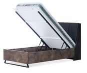 Trento industrieel opbergbed tienerkamer 200 x 120 cm OP = OP