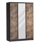 Trento 3-deurs kledingkast industrieel tienerkamer OP = OP