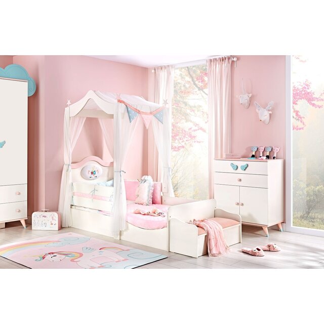 Unicorn wandplank meisjes kinderkamer