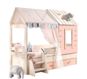 Cento Pink bedhuisje kinderbed meisjeskamer 200 x 90 cm