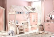 Cento Pink bedhuisje kinderbed meisjeskamer 200 x 90 cm