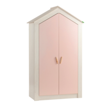 Cento Pink 2-deurs kledingkast huisje meisjeskamer