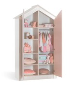 Cento Pink 2-deurs kledingkast huisje meisjeskamer