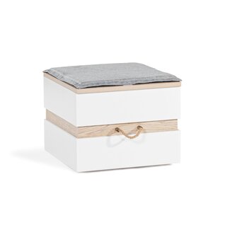 Elba poef met opbergruimte tienerkamer OP = OP