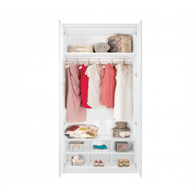 Emily Pink 2-deurs kledingkast meisjeskamer OP = OP