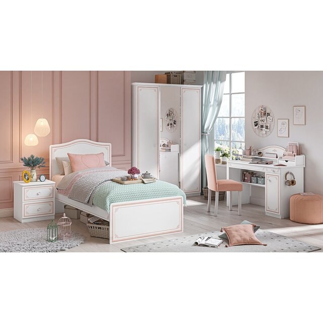 Emily Pink meisjesbed 200 x 100 cm OP = OP