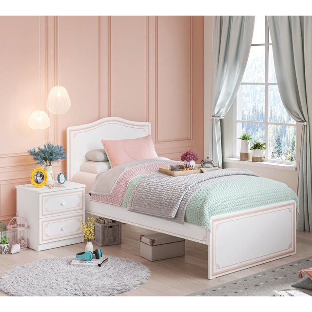 Emily Pink meisjesbed twijfelaar 200 x 120 cm OP = OP