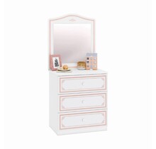 Emily Pink commode ladekast met spiegel meisjeskamer