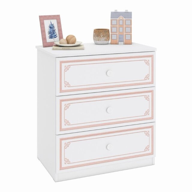 Emily Pink ladekast met spiegel meisjeskamer ACTIE Emily Pink ladekast met spiegel meisjeskamer ACTIE