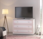 Emily Pink commode ladekast groot meisjeskamer Emily Pink commode ladekast groot meisjeskamer