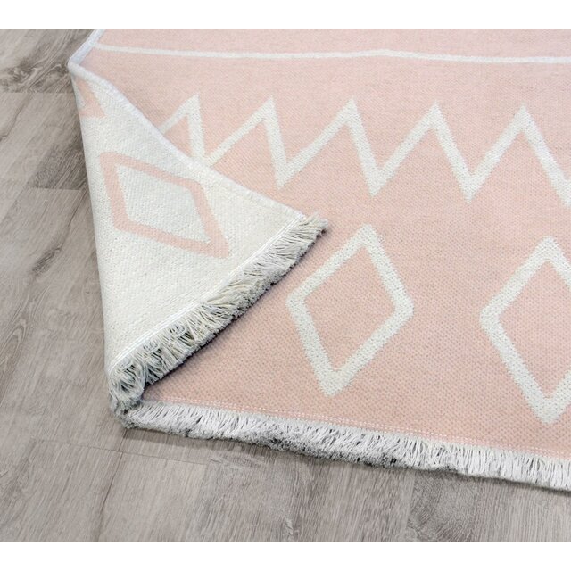 Pink Stripe vloerkleed dubbelzijdig meisjeskamer tienerkamer Pink Stripe vloerkleed dubbelzijdig meisjeskamer tienerkamer