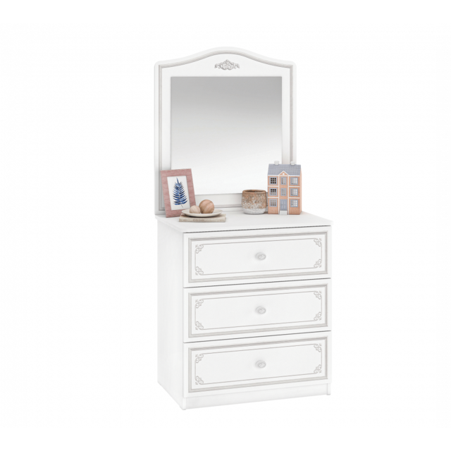 Emily commode ladekast met spiegel meisjeskamer