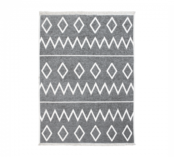 Grey Stripe vloerkleed dubbelzijdig tienerkamer