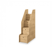 Stockholm Studio stapelbed met opbergtrap 200 x 90 cm