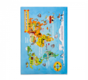 Wereldkaart tapijt vloerkleed speelkleed kinderkamer Wereldkaart tapijt vloerkleed speelkleed kinderkamer