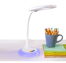 Bureaulamp wit met kleuren en dimbaar