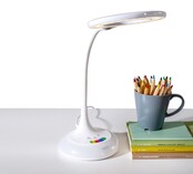 Bureaulamp wit met kleuren en dimbaar Bureaulamp wit met kleuren en dimbaar
