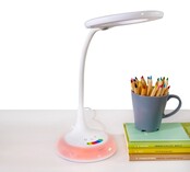 Bureaulamp wit met kleuren en dimbaar Bureaulamp wit met kleuren en dimbaar