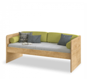 Stockholm Studio bedbank houtlook 200 x 90 cm