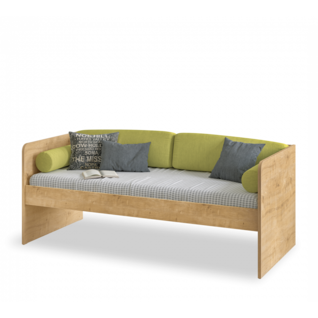 Stockholm Studio bedbank houtlook 200 x 90 cm