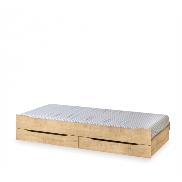 Stockholm Studio bedbank houtlook 200 x 90 cm