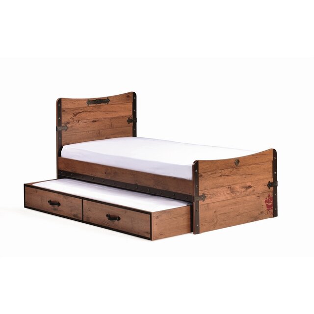 Black Pirate piratenkamer bedlade voor standaard kinderbed 190x90