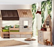 Cento | bedhuisje - 3 deurs kledingkast - boekenkast