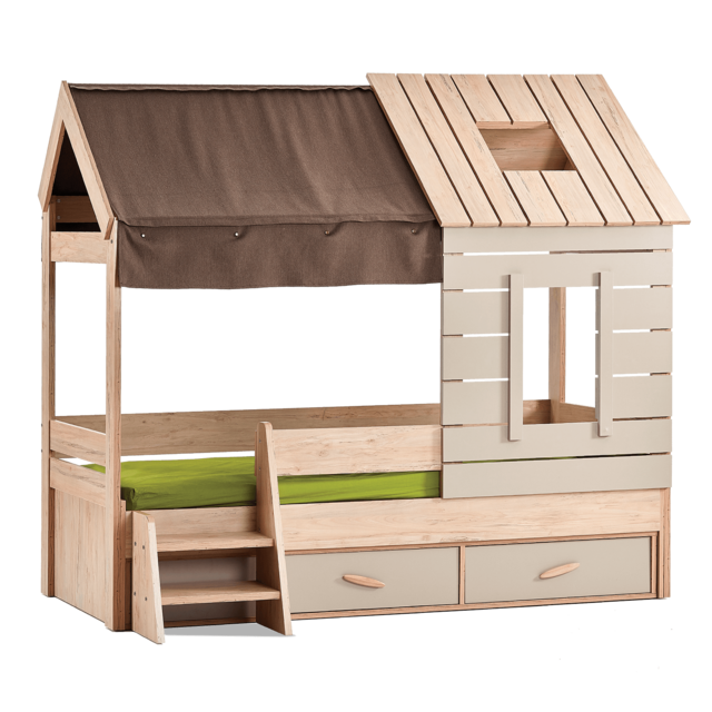 Cento | bedhuisje - 2 deurs kledingkast - boekenkast