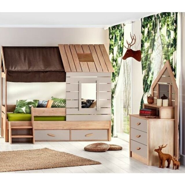 Cento | bedhuisje - 2 deurs kledingkast - boekenkast