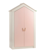 Cento Pink | bedhuisje - 2 deurs kledingkast - boekenkast