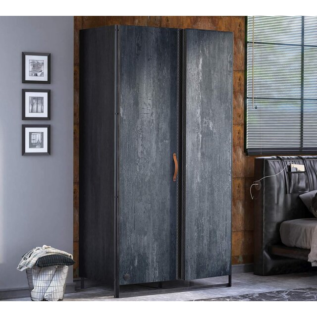Dark tienerkamer 2-deurs kledingkast tienerkamer Dark tienerkamer 2-deurs kledingkast tienerkamer