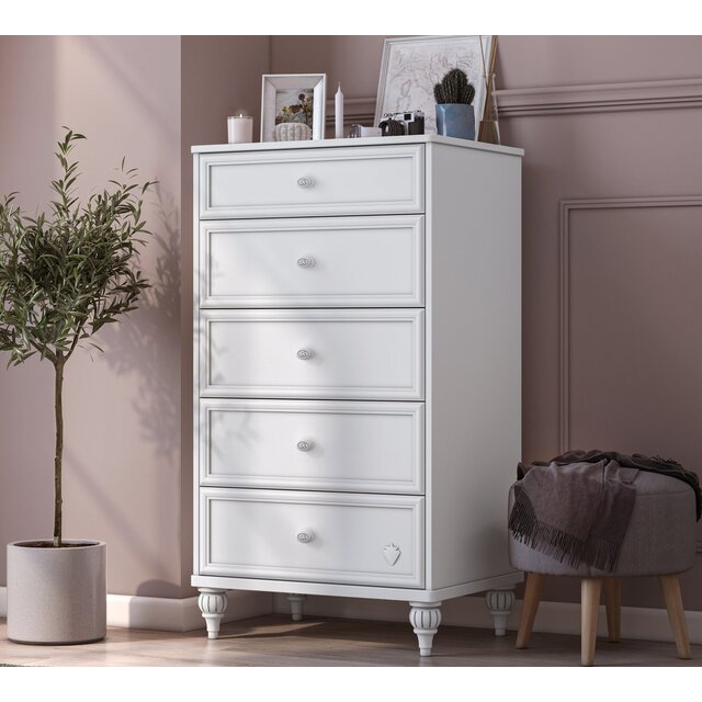 Romance hoge ladekast commode kinderkamer Romance hoge ladekast commode kinderkamer