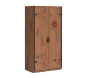 Black Pirate 2-deurs kledingkast piraten