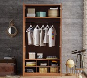 Black Pirate 2-deurs kledingkast piraten